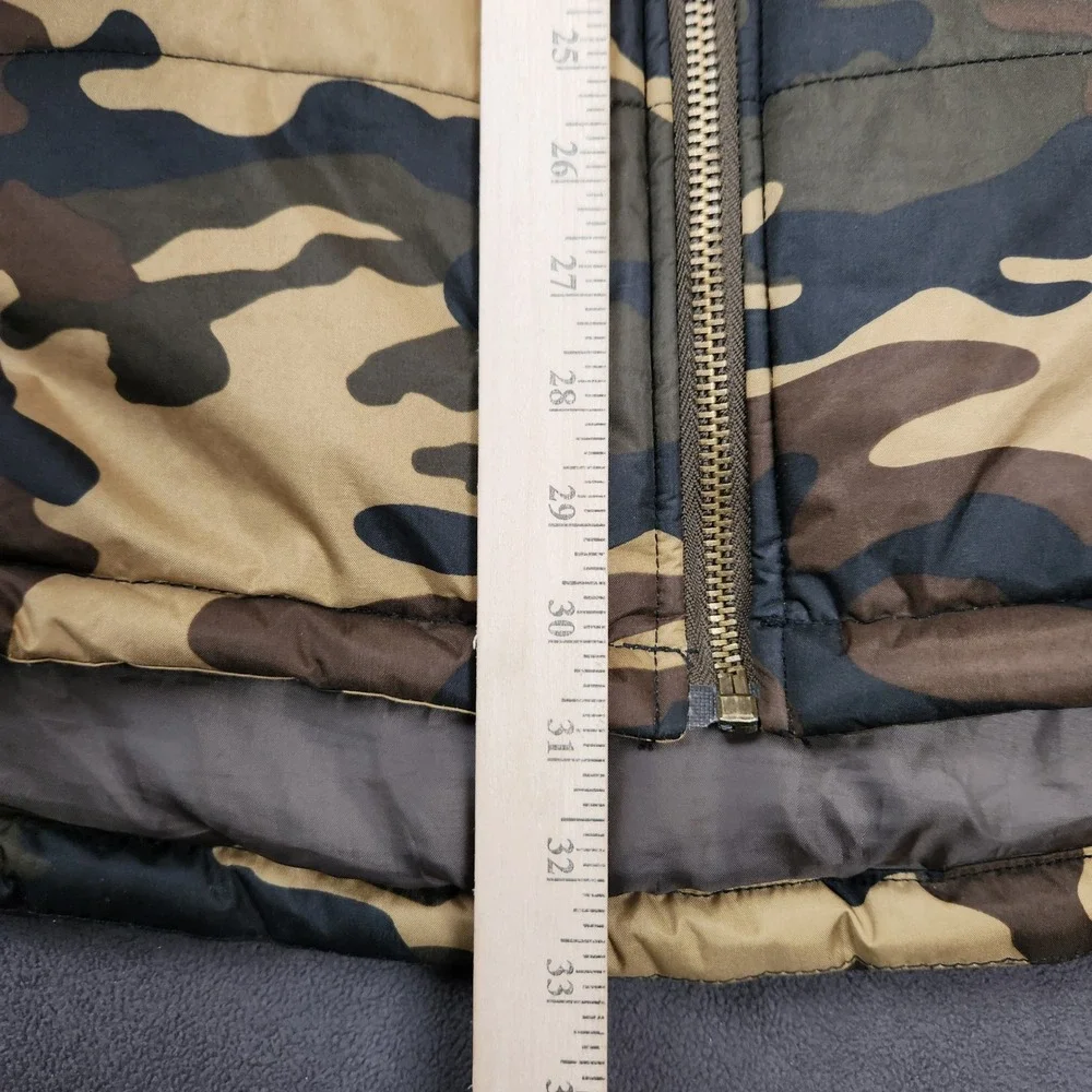 PJ Mark Camouflage Puffer Vest Mens‎ Extra Large XL Sleeveless Jacket Camo - Picture 7 of 8